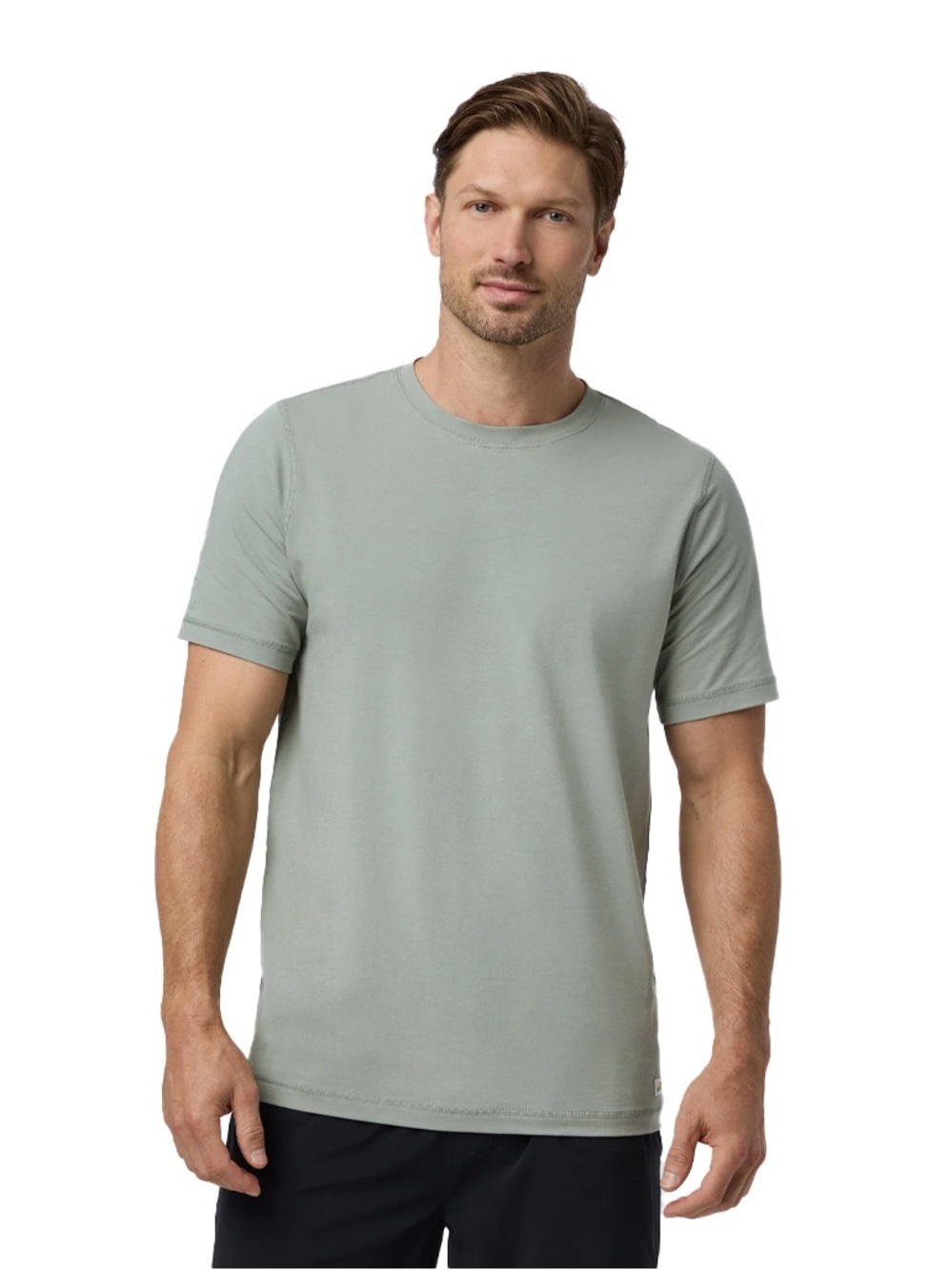 Vuori Men's Crew Tee in Sage Green